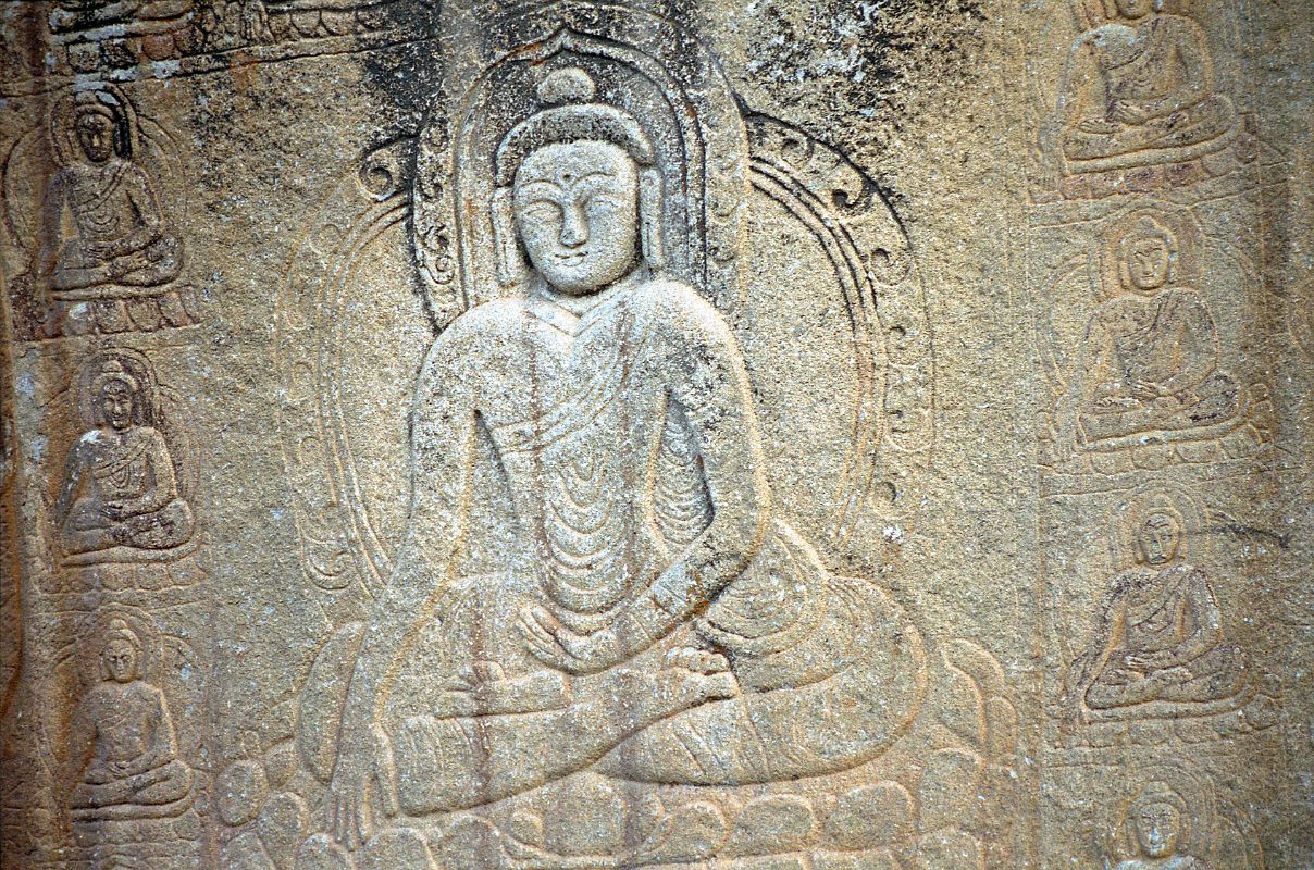 16 Buddhist Rock Carving Of Buddha Close Up Near Skardu